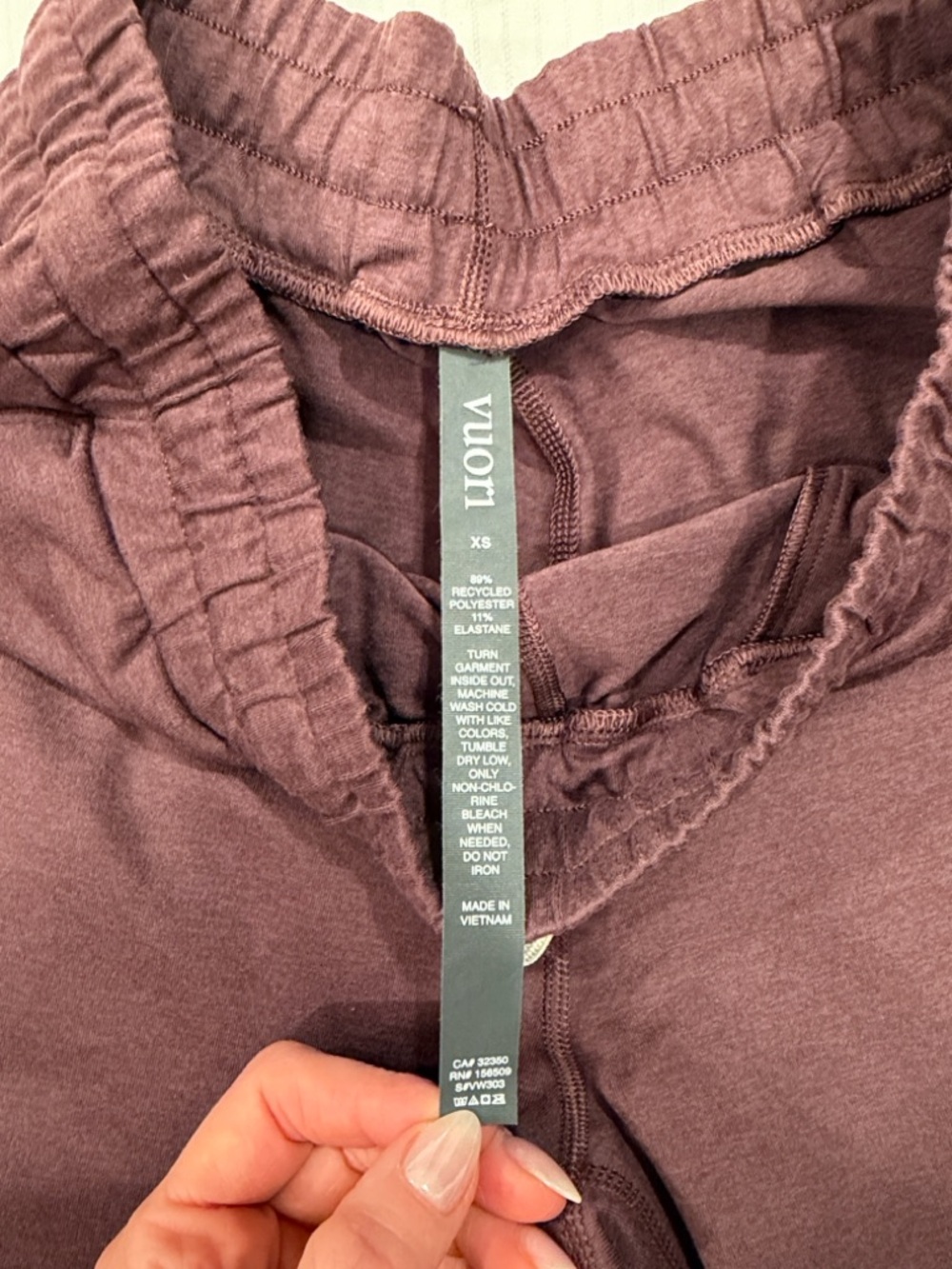 Vuori Burgundy / Brown Jogger Sweatpants - Picture 5 of 10